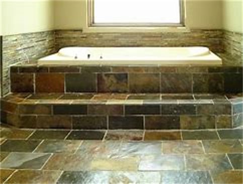 tile bathtub area